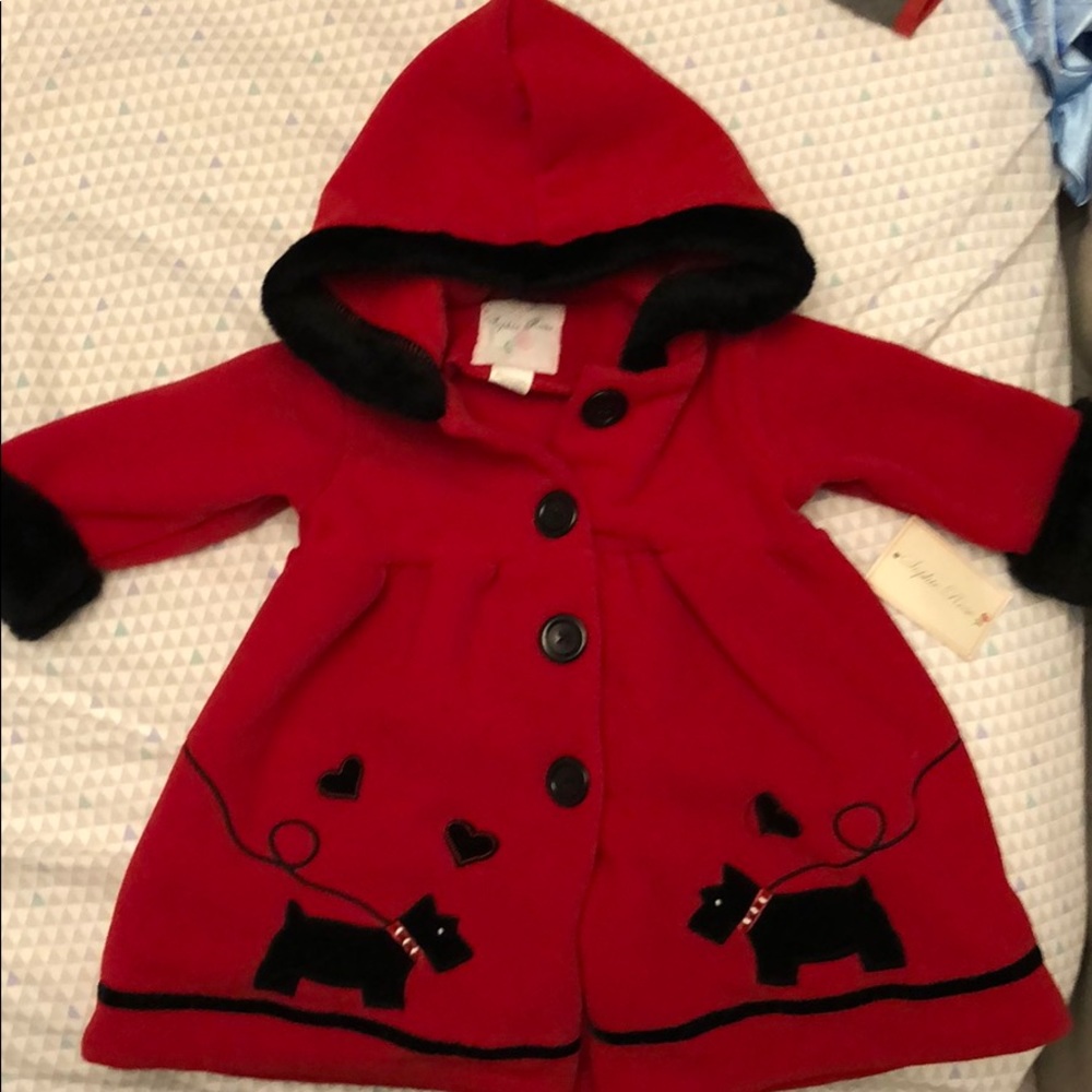 Red girls Fleece Jacket